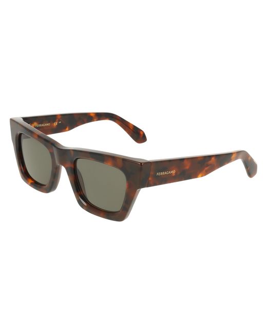 Ferragamo Black Sf2105S 240 Sunglasses Acetate Cat Eye Normal