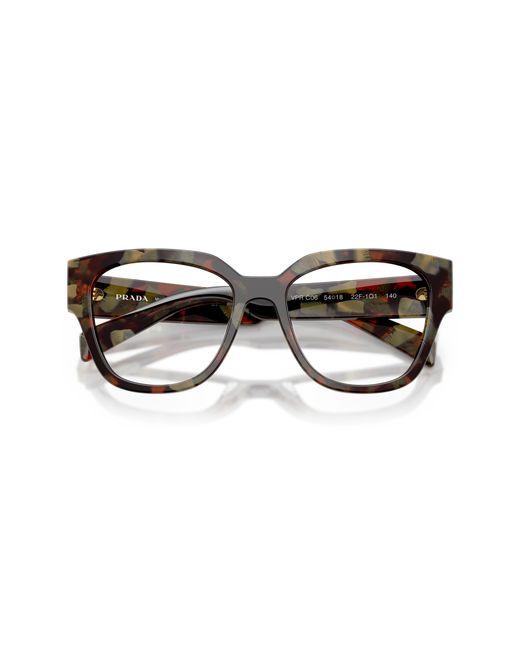 Prada Black Pr C06V 22F1O1 Optical Frames Acetate Round Normal