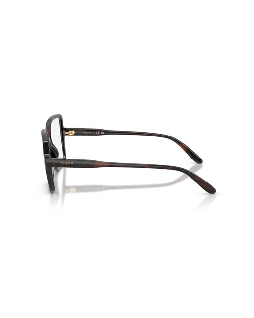 Vogue Eyewear Black Vo5702 2386 Optical Frames Nylon Transparent Squared Normal