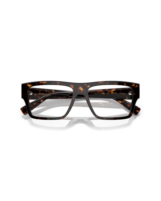 Dolce & Gabbana Black Dg3382 502 Optical Frames Acetate Transparent Squared Normal for men