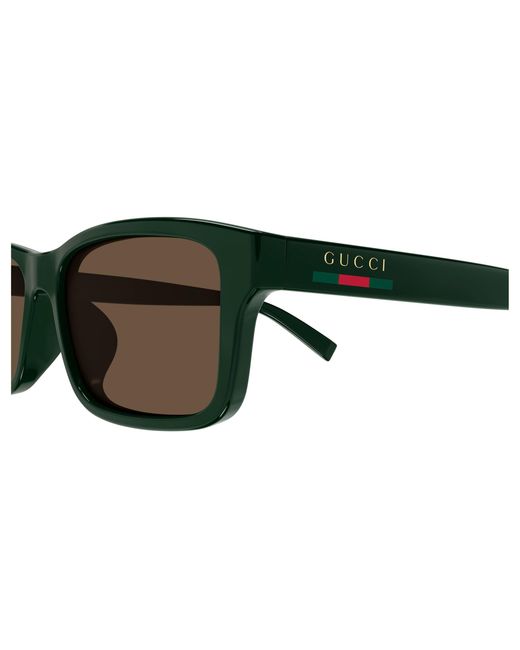 Gucci Black Gg1986Sa 003 Sunglasses Injected Squared for men