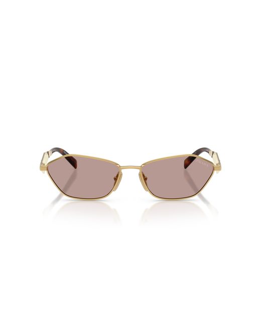 Prada Black Pr D50S 5Ak20I Sunglasses Metal Geometric Normal