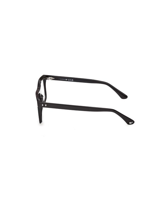 Web Black We5471 001 Optical Frames Acetate Squared Normal for men
