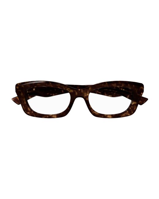 McQueen Black Am0474O 002 Optical Frames Acetate Transparent Squared