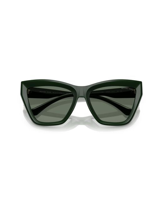 Michael Kors Green Mk2211U Dubai 40063H Sunglasses Injected Cat Eye Normal