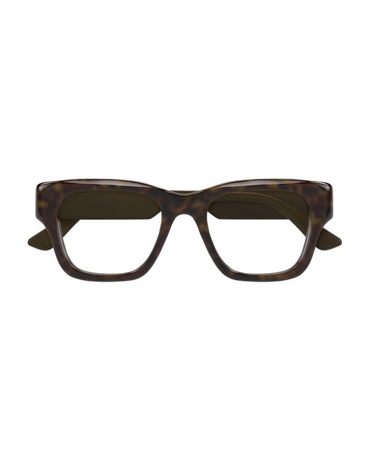 Gucci Black Gg1669O 008 Optical Frames Acetate Transparent Squared for men