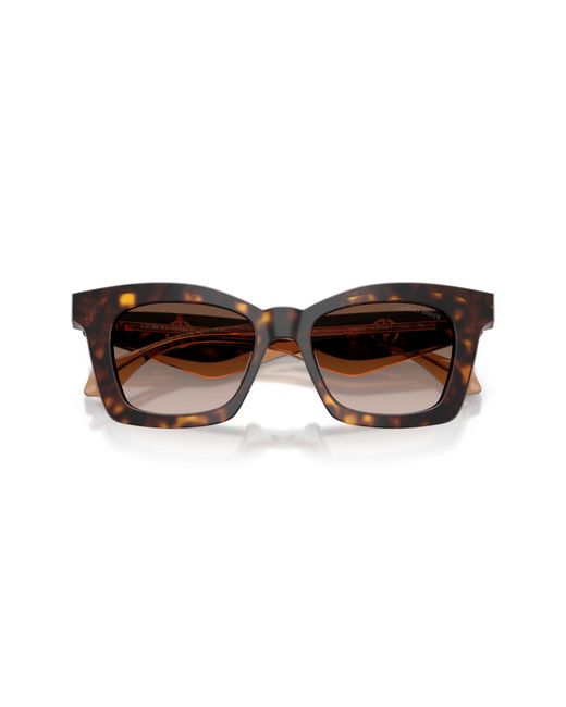 Giorgio Armani Black Ar8235U 502613 Sunglasses Acetate Butterfly Normal Shaded