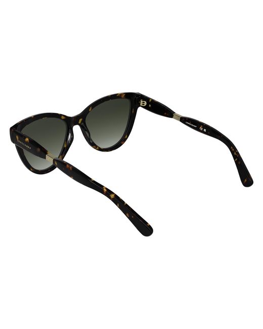 Longchamp Black Lo804S 242 Sunglasses Acetate Cat Eye Normal