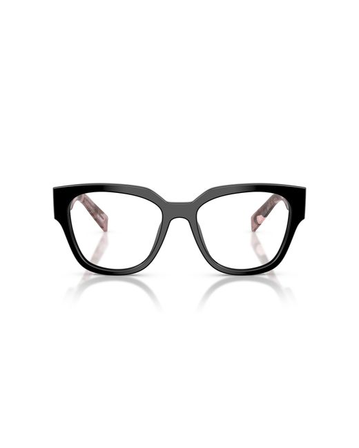 Prada Black Pr C06V 28F1O1 Optical Frames Acetate Round Normal