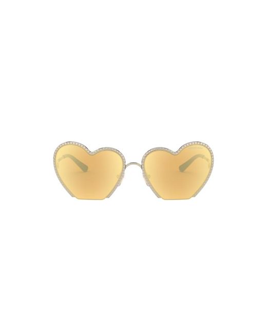 Michael Kors Metallic Mk1068 Heart Breaker 10147J Sunglasses Plastic Geometric Normal Mirror