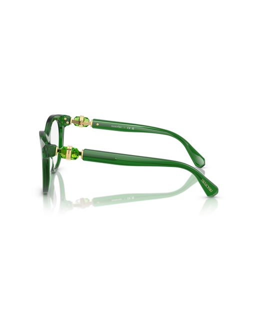 Swarovski Green Sk2036 1064 Optical Frames Acetate Round Normal