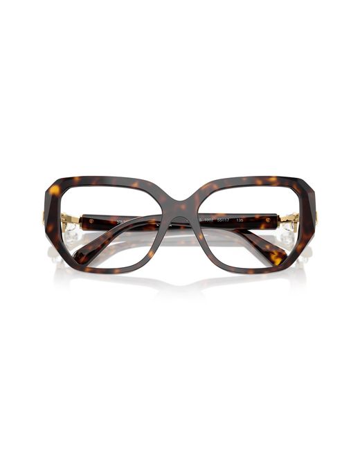 Swarovski Black Sk2035 1002 Optical Frames Acetate Geometric Normal