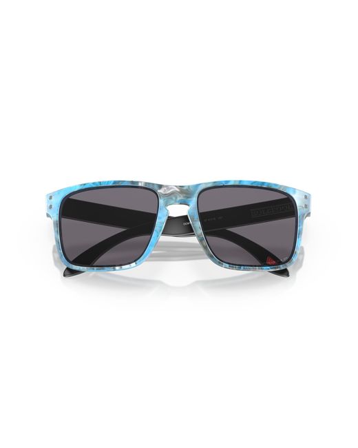 Oakley Black Oo9102 Holbrook 9102V8 Sunglasses Plastic Squared Polarized Prizm for men