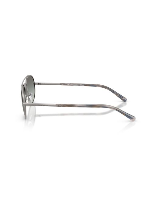 Emporio Armani Black Ea2171 300311 Sunglasses Metal Pilot Normal Shaded for men