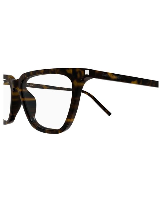 Saint Laurent Black Sl 889 Sulpice Thin Opt 002 Optical Frames Acetate Transparent Cat Eye