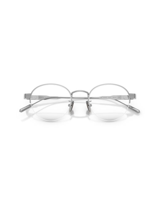 Moncler Black Me1016Td 1023 Optical Frames Titanium Transparent Round Normal