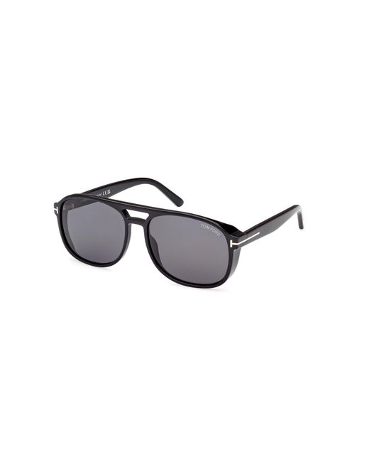 Tom Ford Black Ft1022 Rosco 01A Sunglasses Acetate Squared Normal for men