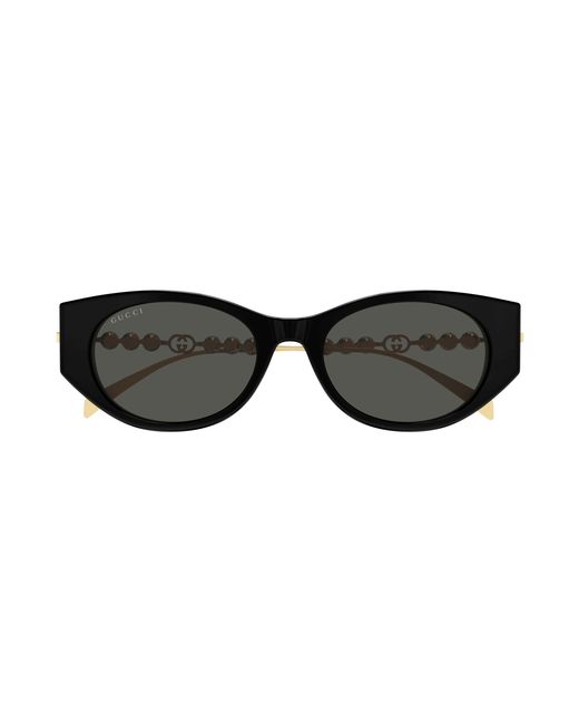 Gucci Black Gg1970Sa 001 Sunglasses Acetate Cat Eye