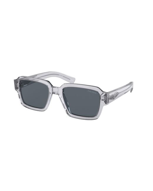 Prada Black Pr 02Zs U430A9 Sunglasses Acetate Squared Normal for men