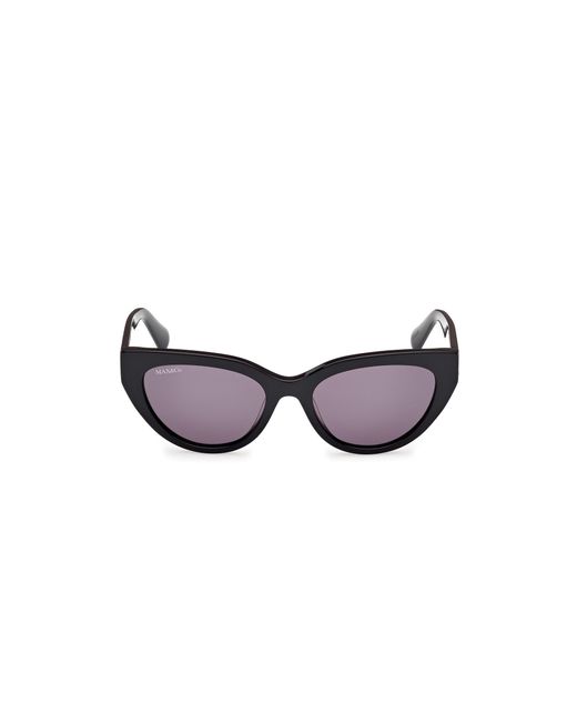 MAX&Co. Black Mo0127 01A Sunglasses Acetate Smoke Cat Eye Normal