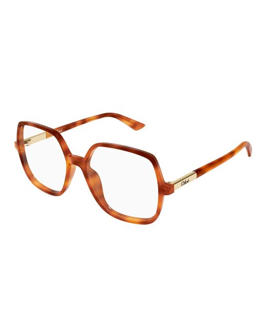 Chloé Black Ch0368O 002 Optical Frames Acetate Transparent Geometric