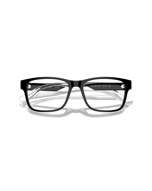 Emporio Armani Black Ea3239 5017 Optical Frames Acetate Squared Normal for men