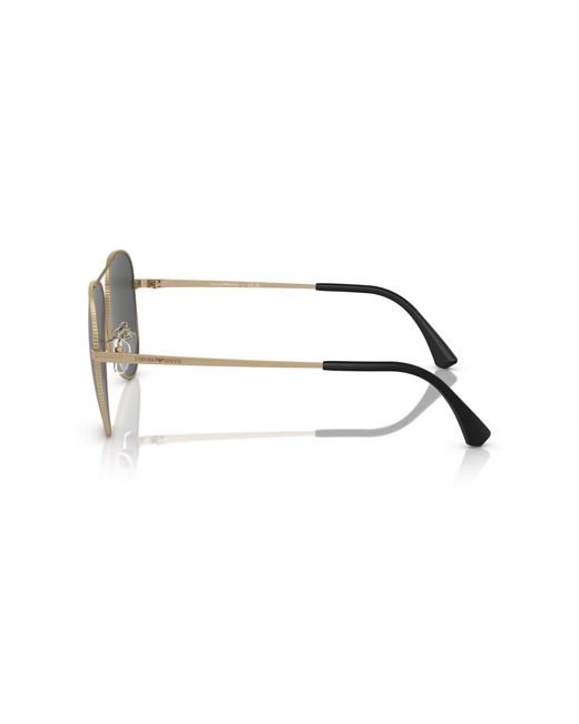 Emporio Armani Black Ea2149D 337187 Sunglasses Metal Pilot Normal for men