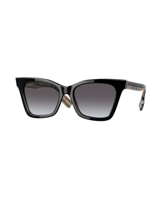 Burberry Black Be4346 Elsa 39428G Sunglasses Acetate Geometric Normal Shaded