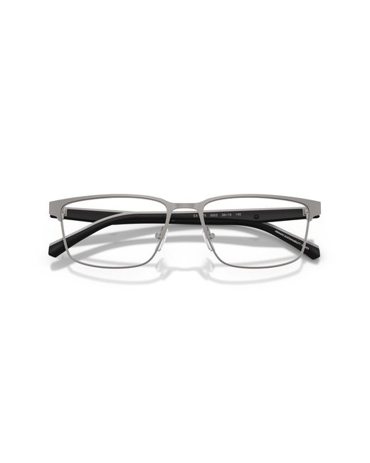 Emporio Armani Black Ea1175 3015 Optical Frames Metal Squared Normal for men