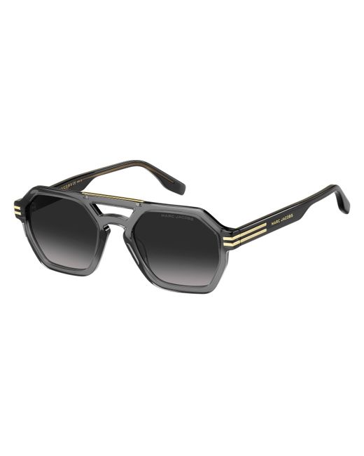 Marc Jacobs Black Marc 587/S Kb7/9O Sunglasses Plastic Geometric Shaded for men