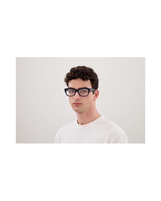 Balenciaga Black Bb0450O 004 Optical Frames Acetate Transparent Squared for men
