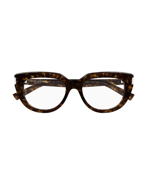 Saint Laurent Black Sl 828 002 Optical Frames Acetate Transparent Cat Eye