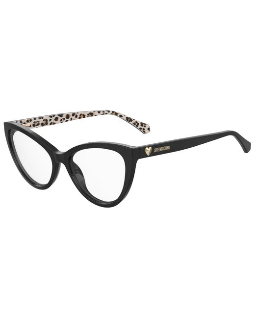 Moschino Black Mol631 7Rm Optical Frames Acetate Cat Eye