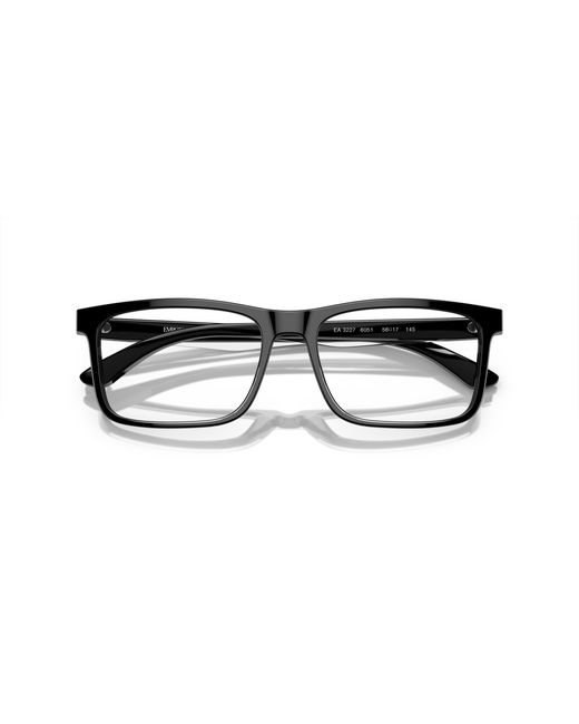 Emporio Armani Black Ea3227 6052 Optical Frames Acetate Transparent Pillow Normal for men