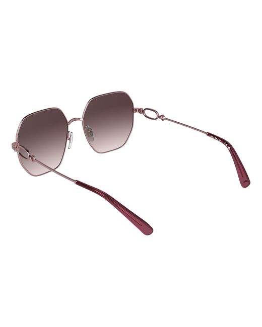 Longchamp Black Lo187S 682 Sunglasses Metal Squared Normal