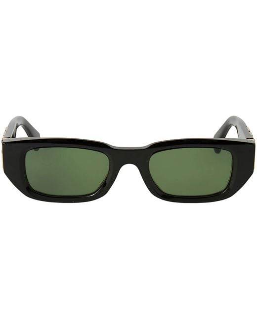 Off-White c/o Virgil Abloh Green Oeri124 Fillmore 1055 Sunglasses Acetate Squared Normal
