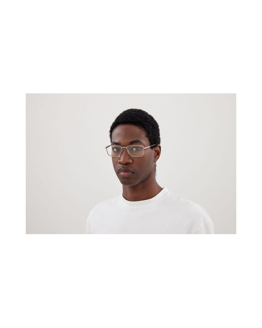 Gucci Black Gg1964O 001 Optical Frames Metal Transparent Squared for men