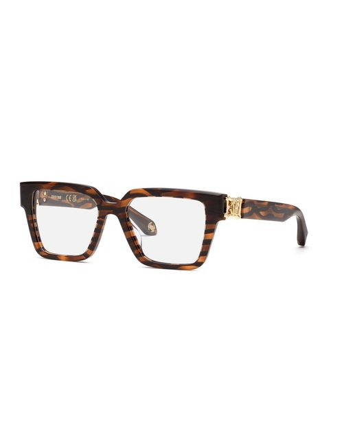 Roberto Cavalli Black Vrc100 04Ah Optical Frames Acetate Geometric