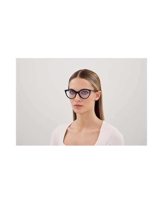 Saint Laurent Black Sl 833 001 Optical Frames Acetate Transparent Cat Eye