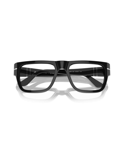 Persol Black Po3348V 95 Optical Frames Acetate Transparent Squared Normal