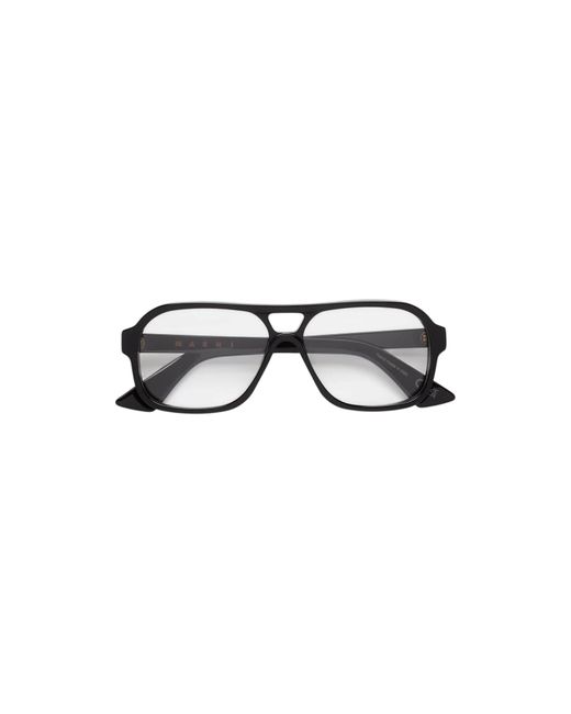 Marni Black Vs5 Moziqui Optical Frames Acetate Squared