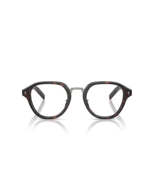 Prada Black Pr C05V 17N1O1 Optical Frames Acetate Pantos Normal for men