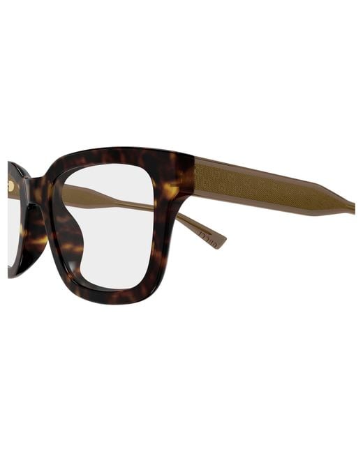 Gucci Black Gg2071Ol 002 Optical Frames Acetate Transparent Squared for men