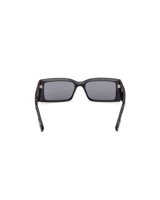 MAX&Co. Black Mo0130 01A Sunglasses Injected Smoke Squared Normal