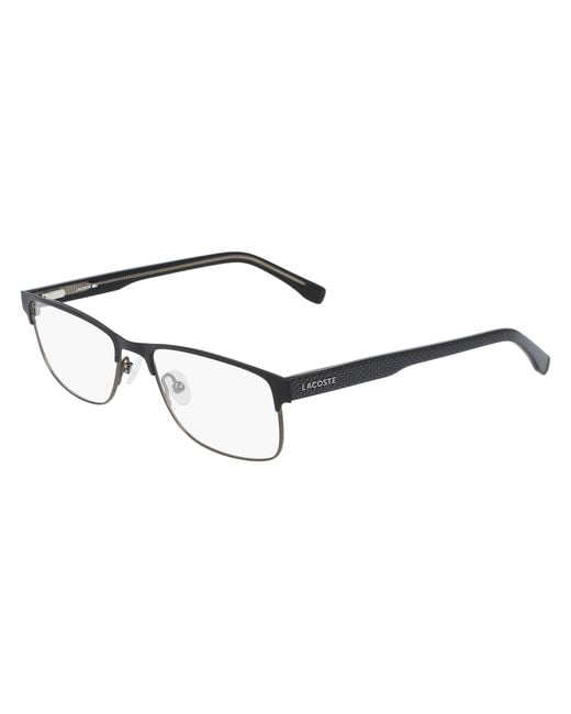 Lacoste Black L2217 001 Optical Frames Metal Squared Normal Photochromatic for men