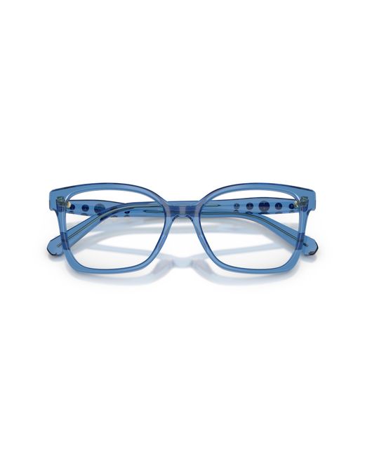 Swarovski Black Sk2061 1100 Optical Frames Acetate Transparent Squared Normal