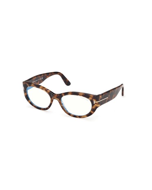 Tom Ford Black Ft6133-B 055 Optical Frames Acetate Round Normal