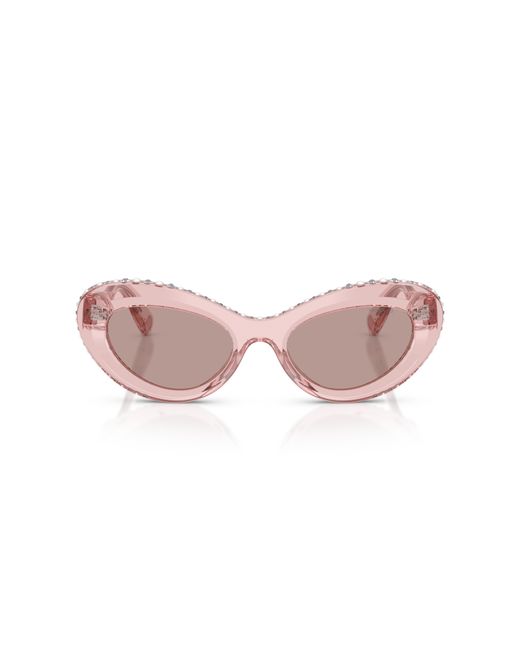 Swarovski Black Sk6061U 11057N Sunglasses Acetate Cat Eye Normal