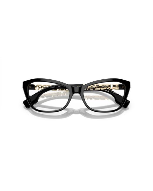 Burberry Black Be2392 3001 Optical Frames Acetate Transparent Cat Eye Normal