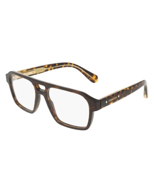 Ferragamo Black Sf3085 242 Optical Frames Acetate Squared Normal for men